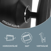 Zrcátko s LED osvětlením Deluxe, Black