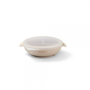 Silikonový talířek s přísavkou a víčkem BabyOno