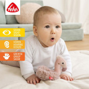 Měkký kroužek plameňák, Pink Baby Fehn