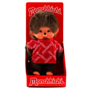 Plyš Monchhichi - Chlapeček v červeném tričku