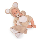 Mrkací miminko se zvuky a měkkým látkovým tělem 37 cm Bimba 14364 Antonio Juan 