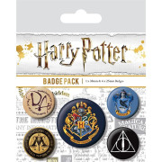 Set odznaků Harry Potter Bradavice