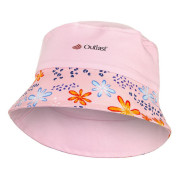 Klobouk tenký UV 50+ Outlast® růžová baby/růžová kytky 