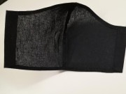 Látková respirační rouška - maska dámská jednovrstvá černá letní