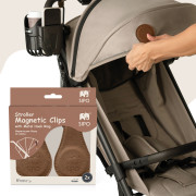 Magnetické klipy na kočárek 2 ks Sipo