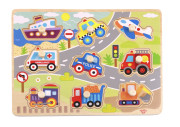 Vkládací puzzle Dopravní prostředky 