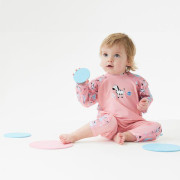 Plážová UV kombinéza pro děti Zvířátka růžová