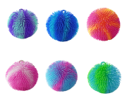 Střapatý duhový míč se světlem Sporto