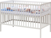 Dětská postýlka s kompletní výbavou bílá 120 x 60 cm Doneto Scarlett 