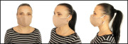 Látková respirační rouška - maska pro dospělé dámská