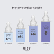 Silikonové dudlíky na kojeneckou láhev Bibs