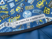 Dětská softshellová bunda Bagr modrá Wamu