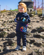 Softshellové kalhoty dětské Duhová kočka Wamu