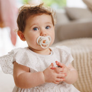 Dudlíky silikonové symetrické 6 - 18 m, 2 ks BabyOno