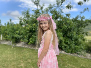 Věneček/korunka do vlasů se závojem