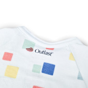 Overal tenký krátký Tisk Outlast® UPF 50+ bleděmodrá kostičky Little Angel 