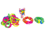 Sada pro pletení náramků z mega gumiček 72 ks Toys&Trends