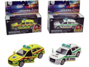 Auto záchranné zdravotné služby a policie