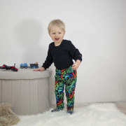 Dětské legíny Street graffiti - černé Esito