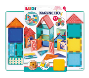 Magnetická stavebnice s tabulí Farma 27 ks Ludi