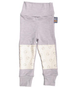 Protiskluzové kalhoty pro děti na lezení merino šedé