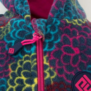 Zimní overal microfleecový propínací s kapucí, Pidilidi růžová