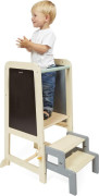 Dřevěná učící věž 3v1 se schůdky a tabulí Janod 