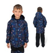 Dětská softshellová bunda Duo Play and go - modrá Esito