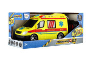 Auto RC ambulance plast 20 cm na dálkové ovládání 