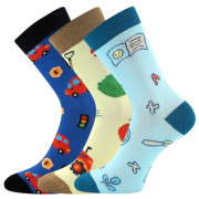 Ponožky dětské Kaito s obrázky chlapecké mix A (3 páry)