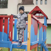 Rostoucí softshellové kalhoty Dino dobrodruh Esito, šedá