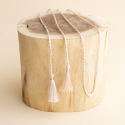 Hedvábná šňůrka k rolničkám - starorůžová