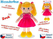 Panenka Rozárka měkké tělo 35 cm česky mluvící blondýnka 
