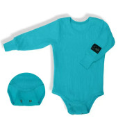 Rostoucí body žebrované Turquoise - tyrkysová Esito