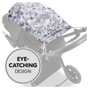 Hauck Sluneční clona na kočárek Sunshade UV 50+ floral grey