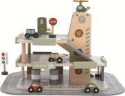 Dřevěná garáž s cestou 2Kids Toys