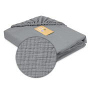 Mušelínové prostěradlo s gumou 60 x 120 cm BabyMatex