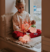 LED silikonová noční lampička - lilek Mary's