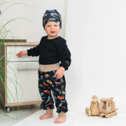 Dětské tepláky s vysokým pasem Chameleon - tmavě modrá Esito