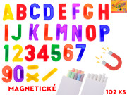 Magnety písmena a číslice 96 ks