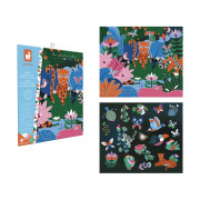 Kreativní sada Mini Džungle v noci Štrasové kamínky Janod Atelier 