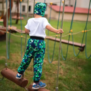 Rostoucí tepláky EasyFit Fotbal - modrá Esito