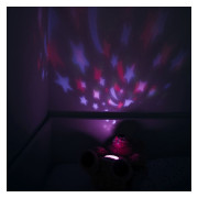 Free2Play Usínáček s hudbou a světelnou projekcí Teddy Bear FreeON