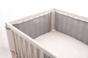 Mušelínový mantinel do postýlky Bump Air 180 x 30 cm Babymatex