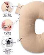Mušelínový polohovací polštář MiniRelax 140 cm Babymatex