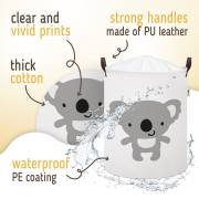 Koš na hračky bavlněný uzavíratelný 43 l Sipo