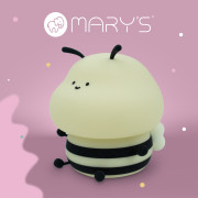 LED silikonová noční lampička Rgb - včelka Mary's 