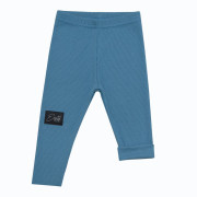 Rostoucí žebrované legíny Color Denim blue - modrá Esito