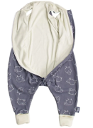 Merino spací pytel s nožičkami šedé ovečky