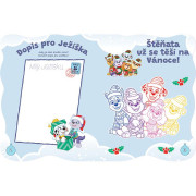 Nejkrásnější vánoční omalovánky se samolepkami Tlapková patrola